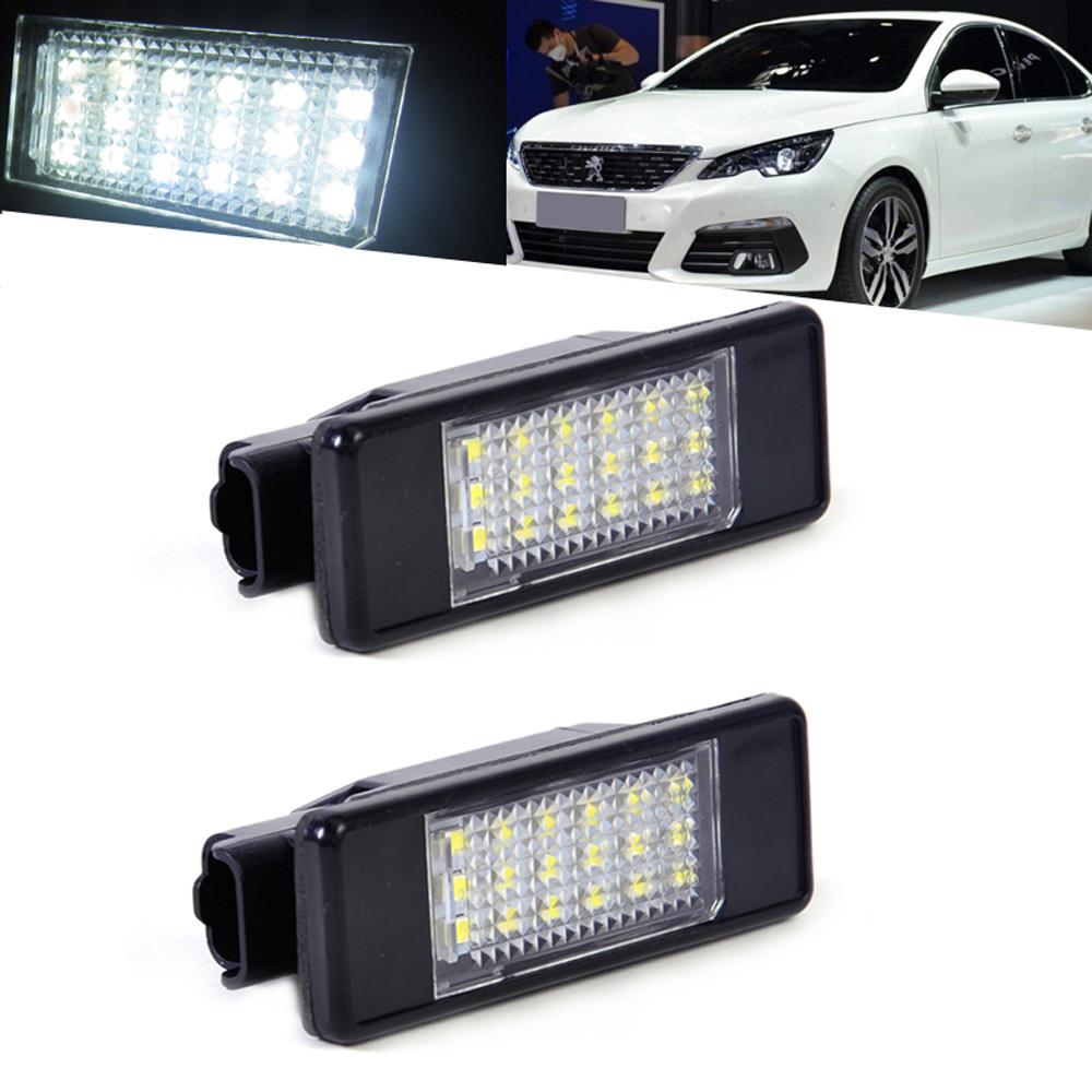 2x KENNZEICHENLEUCHTE PEUGEOT 106 207 307 308 406 407 KENNZEICHENBELEUCHTUNG LED